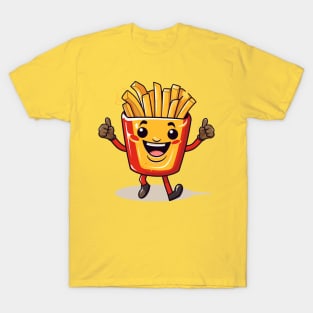 kawaii french fries T-Shirt cute ,potatofood funny T-Shirt